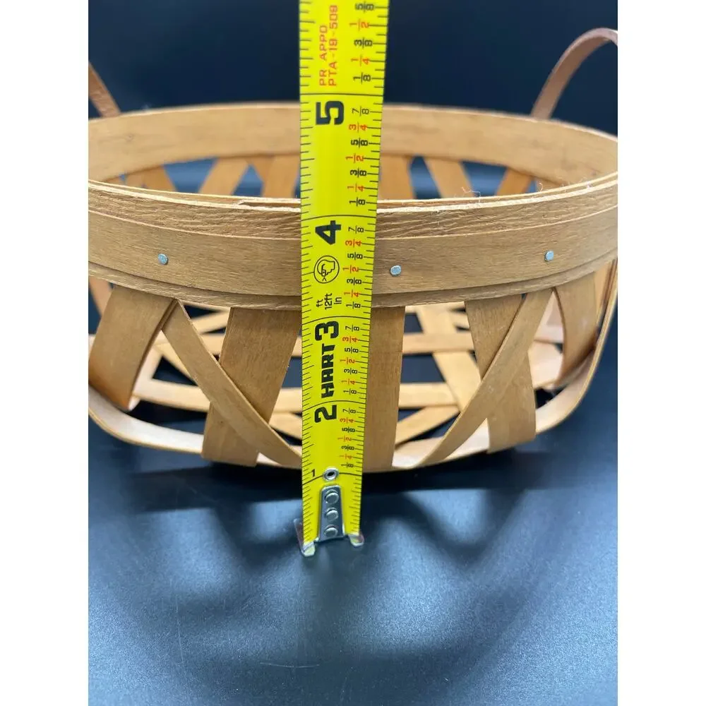 Henn Open Weave Basket with Handles 9.5”